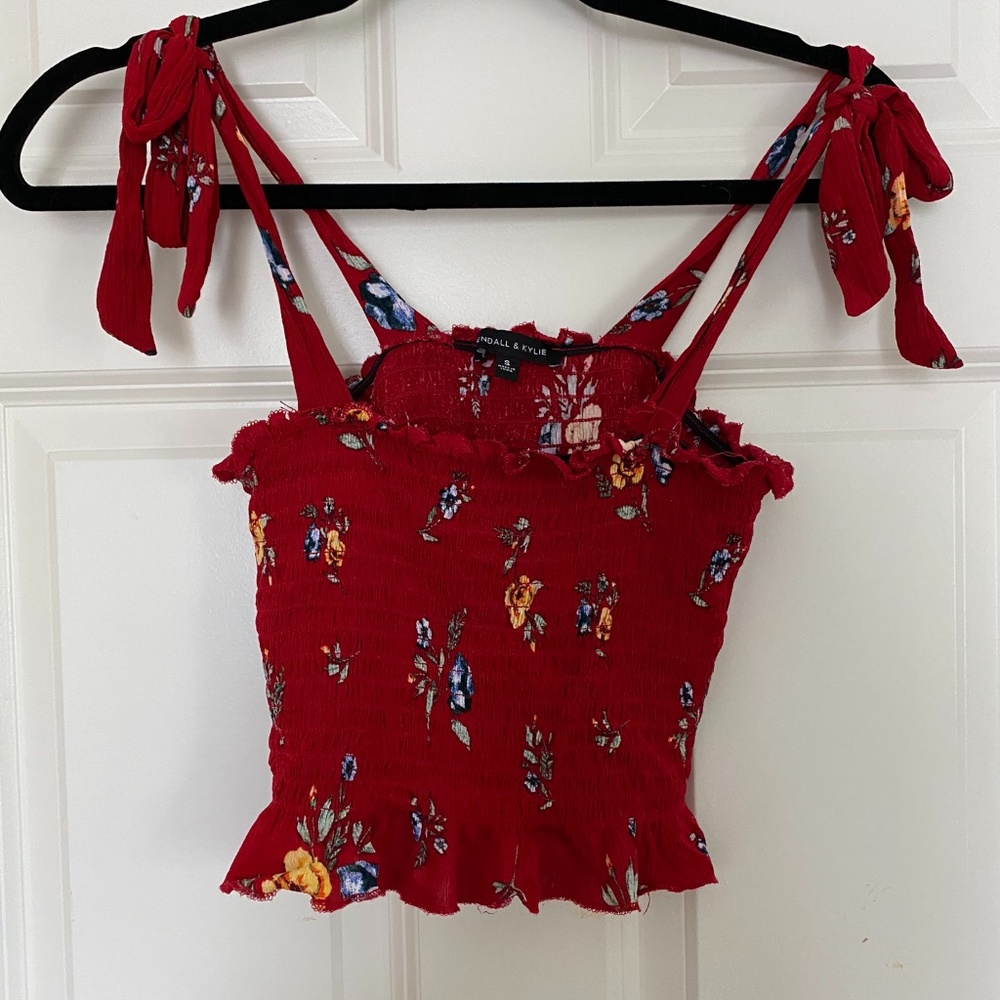 Kendall & Kylie Red Crop Tank